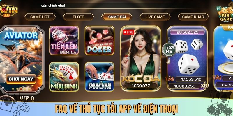 FAQ về thủ tục tải app về điện thoại